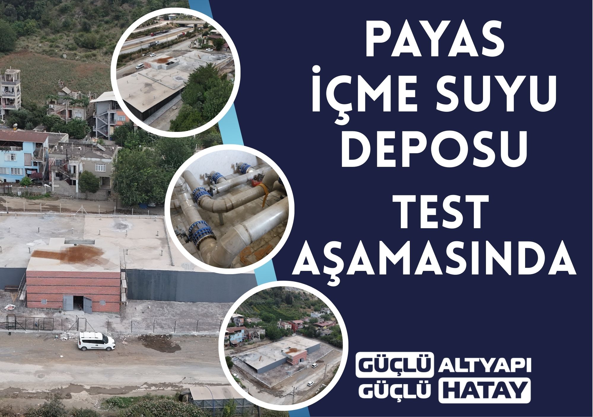 Payas İçme Suyu Deposu Test Aşamasında